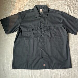 Dickies Short Sleeve Big & Tall Button Down Shirt